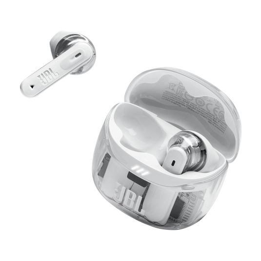 JBL Tune Flex 2 Ghost Edition - Ghost White - True Wireless Noise Cancelling Earbuds - Detailshot 2 image number null